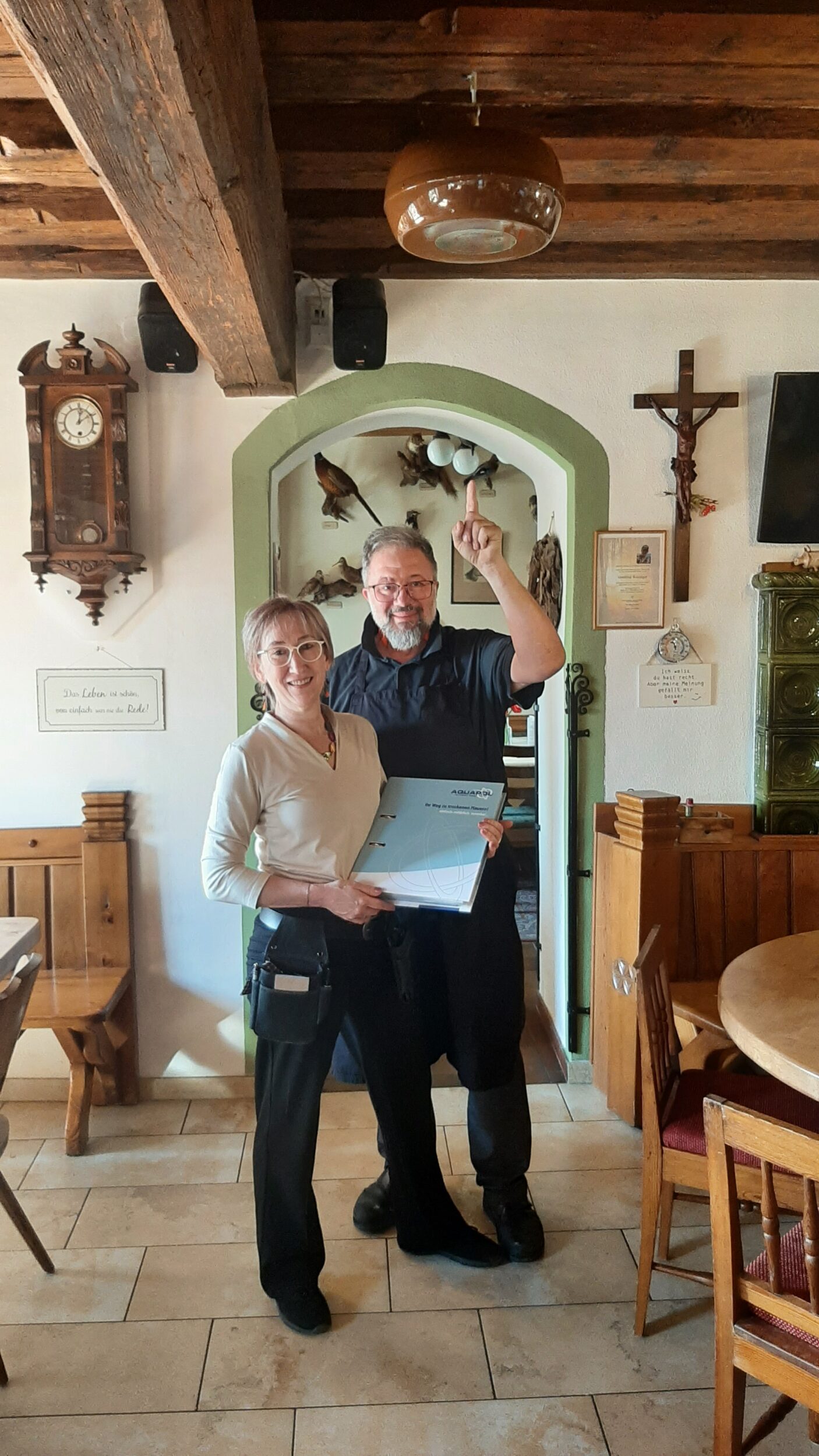 Andrea und Hans Gruber mit AQUAPOL DISC 2000 in Weitenegg